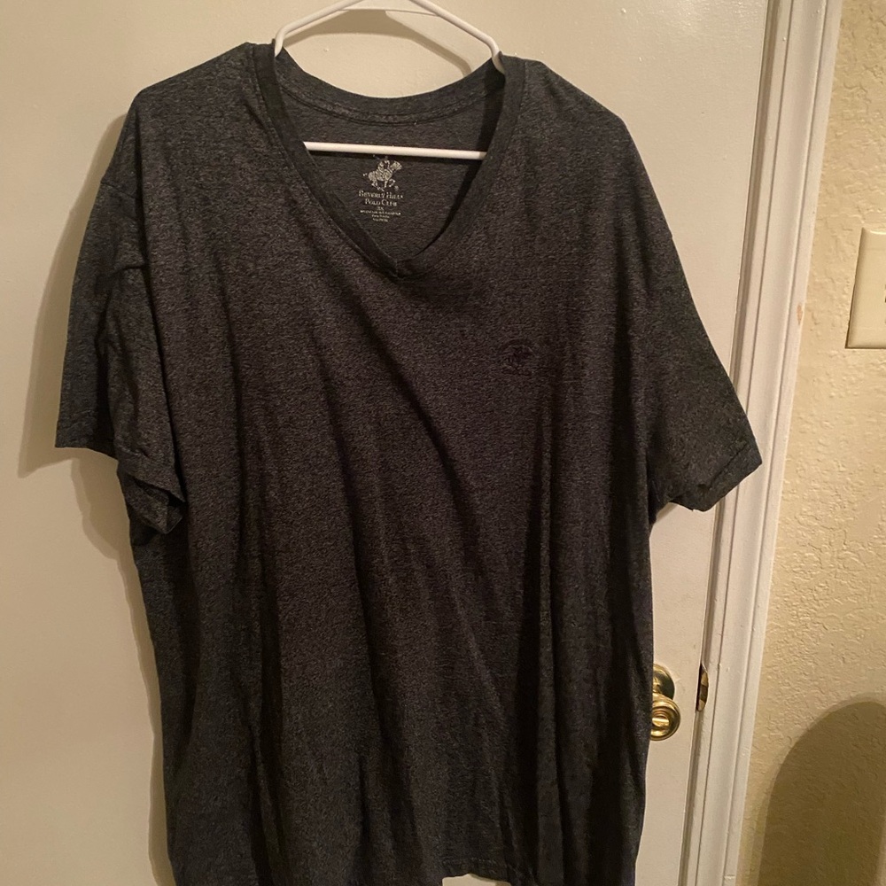 Men's Charcoal V-Neck T-Shirt